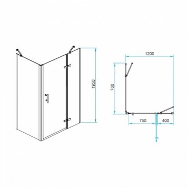 Душевой уголок RGW Passage PA-77B R 120x70