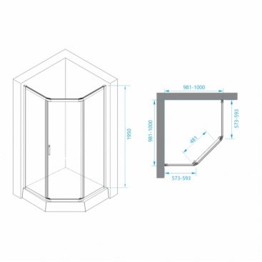 Душевой уголок RGW Passage PA-86B 100x100