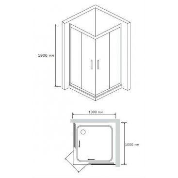 Душевой уголок RGW Passage PA-31 100x100