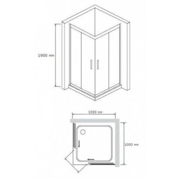 Душевой уголок RGW Passage PA-31B 100x100