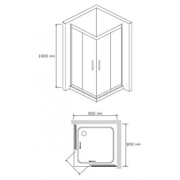 Душевой уголок RGW Passage PA-31 90x90