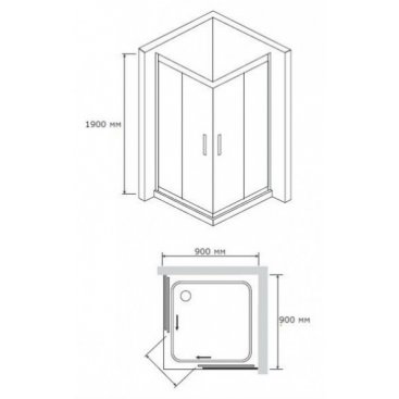 Душевой уголок RGW Passage PA-31B 90x90