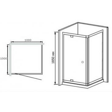 Душевой уголок RGW Passage PA-35 (PA-05+Z-12) 100x100