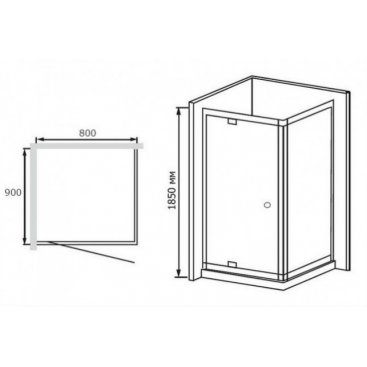 Душевой уголок RGW Passage PA-43 (PA-05+Z-050-1) 80x90