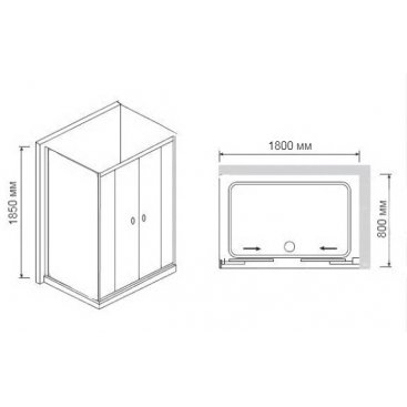 Душевой уголок RGW Classic CL-43 P (CL-10+2Z-12) 180x80