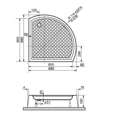 Душевой уголок RGW Passage PA-56 80x80