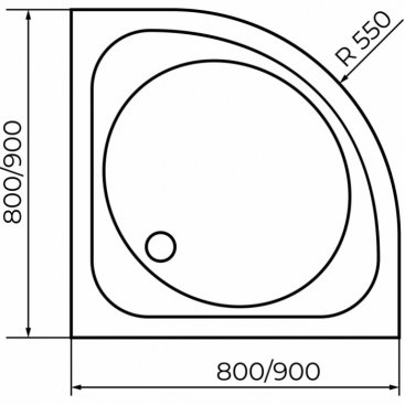 Душевой поддон RGW SMC/R W 80x80