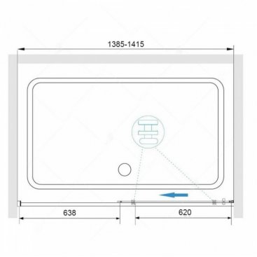 Душевая дверь RGW Stilvoll SV-13 140 см