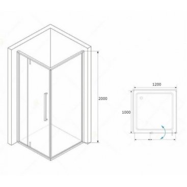 Душевой уголок RGW Stilvoll SV-44-1 120x100