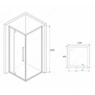 Душевой уголок RGW Stilvoll SV-44-1 120x80