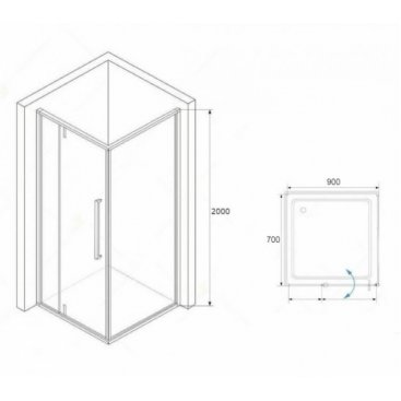 Душевой уголок RGW Stilvoll SV-44 90x70