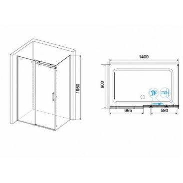 Душевой уголок RGW Tornado TO-44-1 140x90
