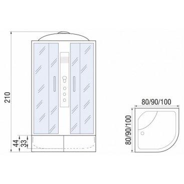 Душевая кабина River Dunay 90/44 МТ