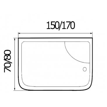 Ванна Wemor 150/80/50