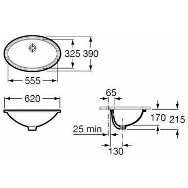 Раковина Roca Grand Berna 327899000