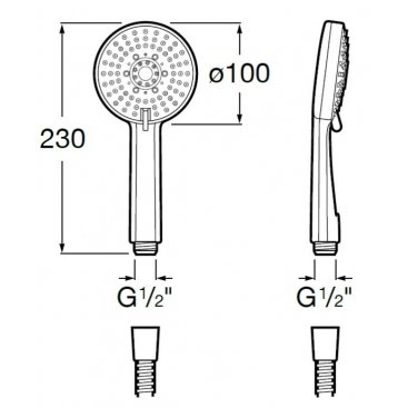 Душевая система Roca T-500 5D0618C00