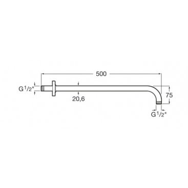 Держатель верхнего душа Roca 5B0350C00