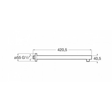 Держатель верхнего душа Roca 5B0950C00