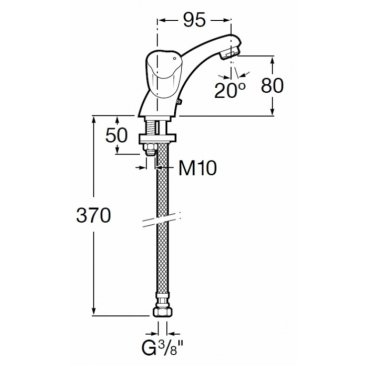 Смеситель для раковины Roca Brava 5A3130C00