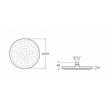 Душевая стойка Roca Even-T Round 5A9780C00