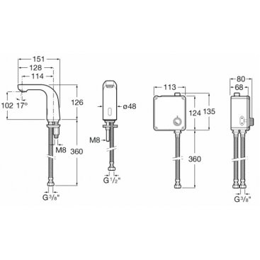 Смеситель для раковины Roca L20-E 5A5509C00