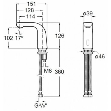 Смеситель для раковины Roca L20-E 5A5609C00