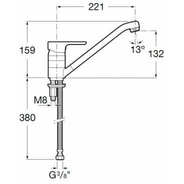 Смеситель для кухни Roca L20 5A8909C00