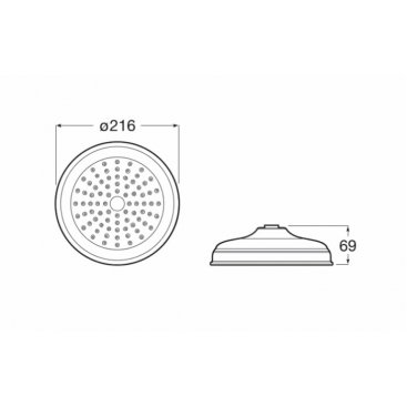 Верхний душ Roca Rainsense 5B3350C00