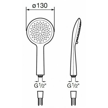 Ручной душ Roca Sensum Round 5B1107C00