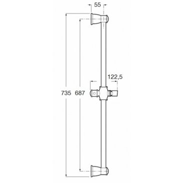Штанга для душа Roca Sensum Classica 5B3450C00