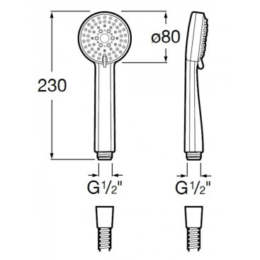 Ручной душ Roca Stella 5B1103C00