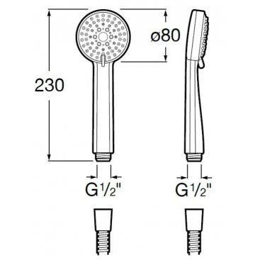 Ручной душ Roca Stella 5B9103C07