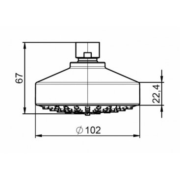 Верхний душ Roca Stella 5BF103C00