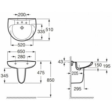 Раковина Roca Victoria 327391000