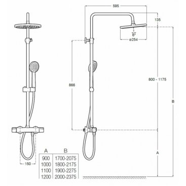 Душевая стойка Roca Victoria-T Plus 5A2C18C00