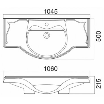 Мебель для ванной Roca America Evolution W 105 см дуб темный