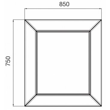 Зеркало Roca America Evolution L 85x75 см