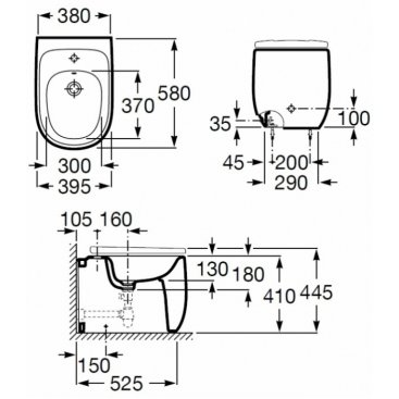 Биде Roca Beyond 3570B8000