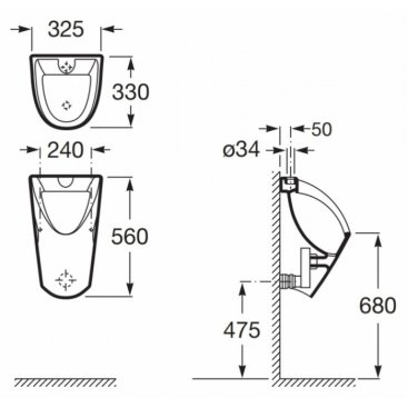 Писсуар Roca Chic 35945L000