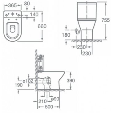 Унитаз Roca Faro 34D01000Y