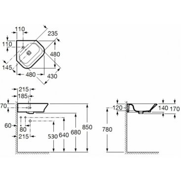 Раковина Roca Gap Original 32747R000