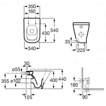 Комплект Roca Gap 893109000