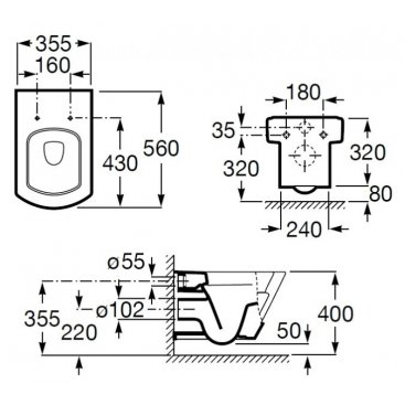 Унитаз Roca Hall 34662E000