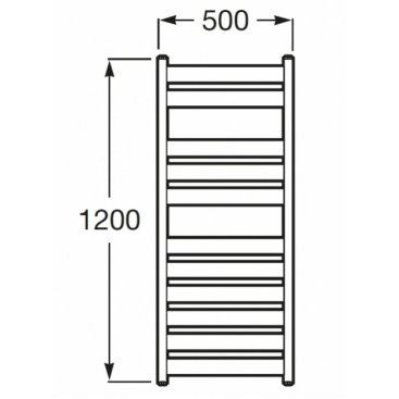 Полотенцесушитель водяной Roca Hotels 2.0 1200 хром