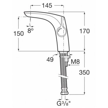 Смеситель для раковины Roca Insignia 5A323AC00