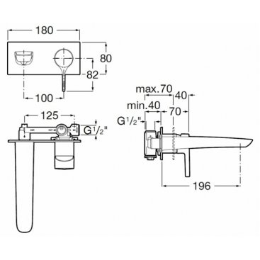 Смеситель для раковины Roca Insignia 5A353AC00