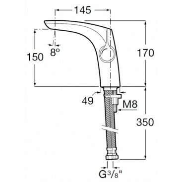 Смеситель для раковины Roca Insignia 5A3B3ACN0