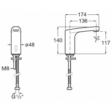 Смеситель для раковины Roca L70-E 5A5D09C00