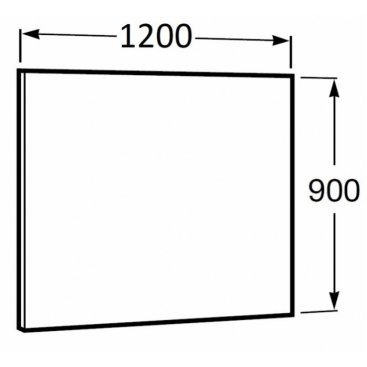 Зеркало Roca Luna 120x90 см
