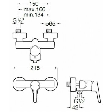 Смеситель для душа Roca Malva 5A213BC0M